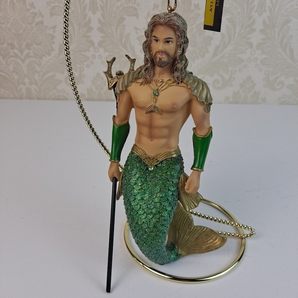 Atlantis Merman December Diamonds Christmas Holiday Ornament - Picture 1 of 5